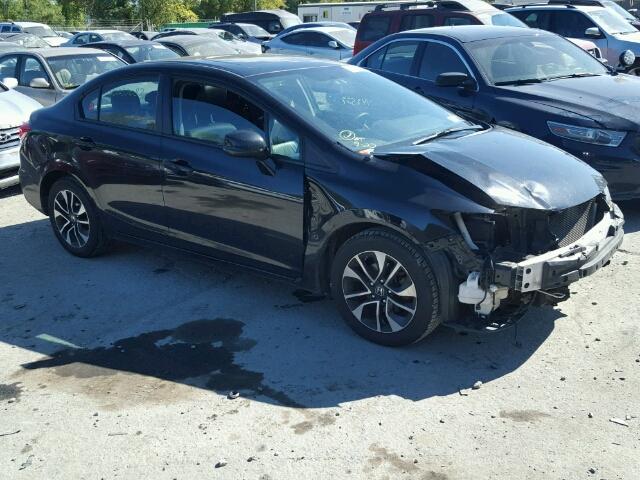 2HGFB2F91DH557444 - 2013 HONDA CIVIC EXL BLACK photo 1