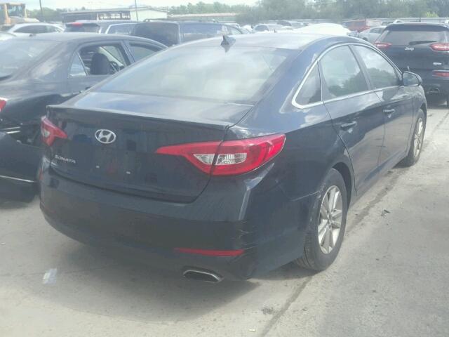 5NPE24AF9FH228942 - 2015 HYUNDAI SONATA SE BLACK photo 4