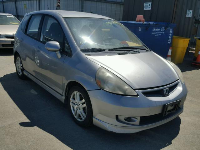 JHMGD38617S035270 - 2007 HONDA FIT S SILVER photo 1