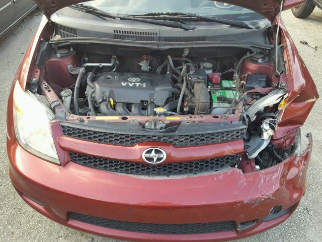 JTKKT604860147304 - 2006 TOYOTA SCION XA BURGUNDY photo 7