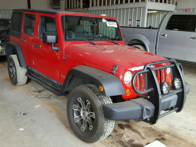 1J4GA39137L209566 - 2007 JEEP WRANGLER X RED photo 1