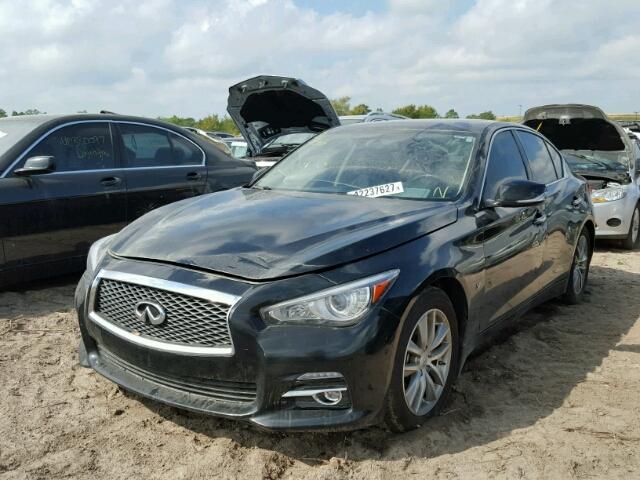 JN1BV7APXFM338170 - 2015 INFINITI Q50 BASE BLACK photo 2