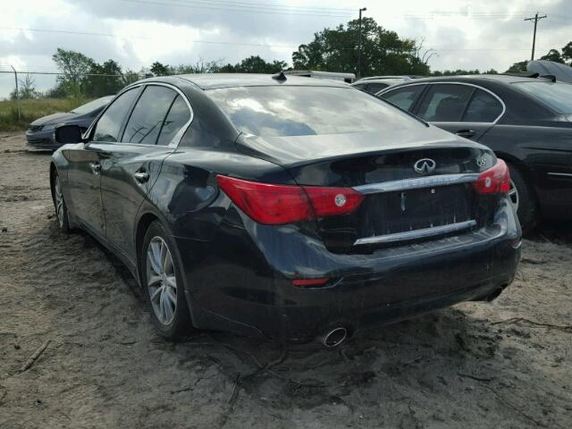 JN1BV7APXFM338170 - 2015 INFINITI Q50 BASE BLACK photo 3