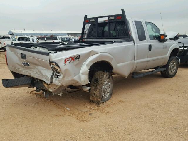 1FT7X2B60FEB77442 - 2015 FORD F250 SUPER SILVER photo 4