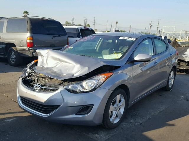 KMHDH4AE2DU974844 - 2013 HYUNDAI ELANTRA GL GRAY photo 2