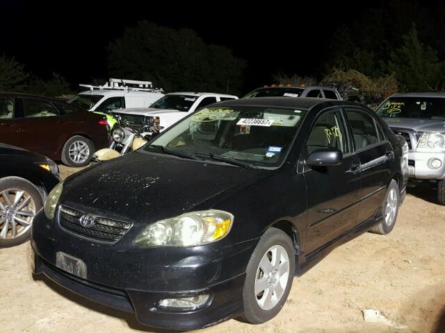 1NXBR32E98Z957218 - 2008 TOYOTA COROLLA BLACK photo 2