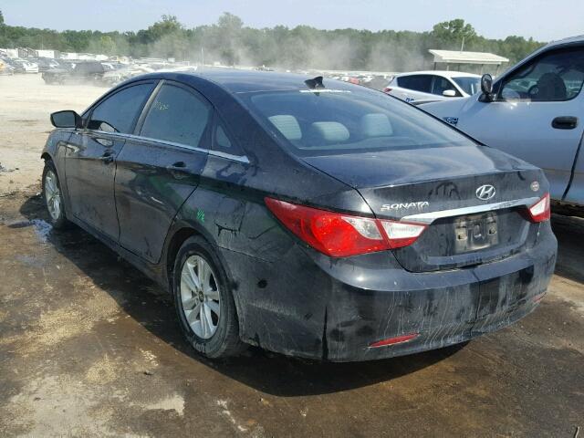 5NPEB4AC6DH810001 - 2013 HYUNDAI SONATA GLS BLACK photo 3