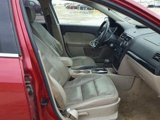 3FAFP08186R156319 - 2006 FORD FUSION SEL RED photo 5