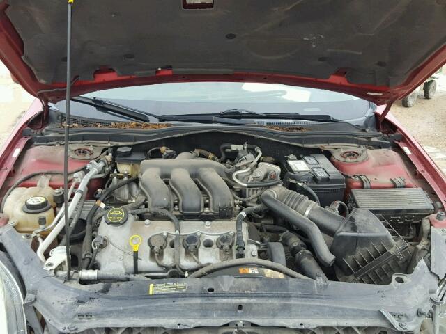 3FAFP08186R156319 - 2006 FORD FUSION SEL RED photo 7