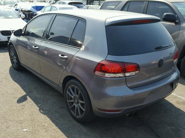 WVWDB7AJ4DW134427 - 2013 VOLKSWAGEN GOLF GRAY photo 3