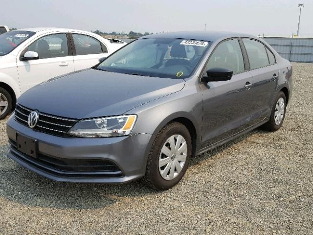 3VW2K7AJ2FM262575 - 2015 VOLKSWAGEN JETTA BASE 灰色 照片 2