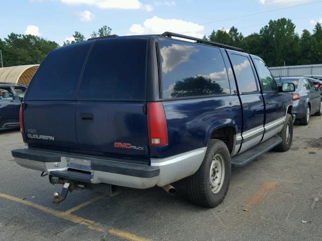 1GKFK16R3VJ718423 - 1997 GMC SUBURBAN K BLUE photo 4