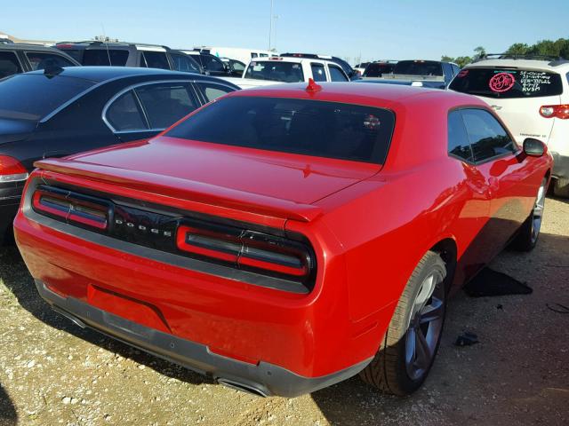 2C3CDZAG5FH709274 - 2015 DODGE CHALLENGER RED photo 4