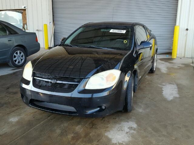 1G1AM15B767719005 - 2006 CHEVROLET COBALT BLACK photo 2