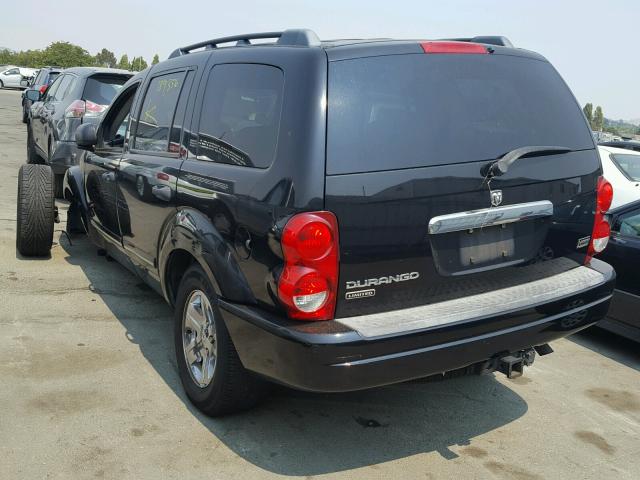 1D4HD58D04F212396 - 2004 DODGE DURANGO LI BLACK photo 3