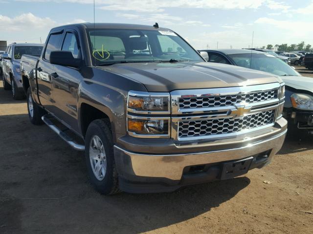 3GCUKREH6EG217862 - 2014 CHEVROLET SILVERADO BROWN photo 1