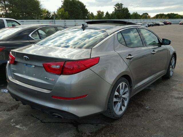 5XXGR4A69EG263236 - 2014 KIA OPTIMA GRAY photo 4