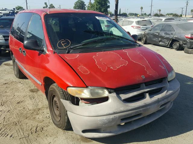 2B4GP25RXXR360189 - 1999 DODGE CARAVAN RED photo 1