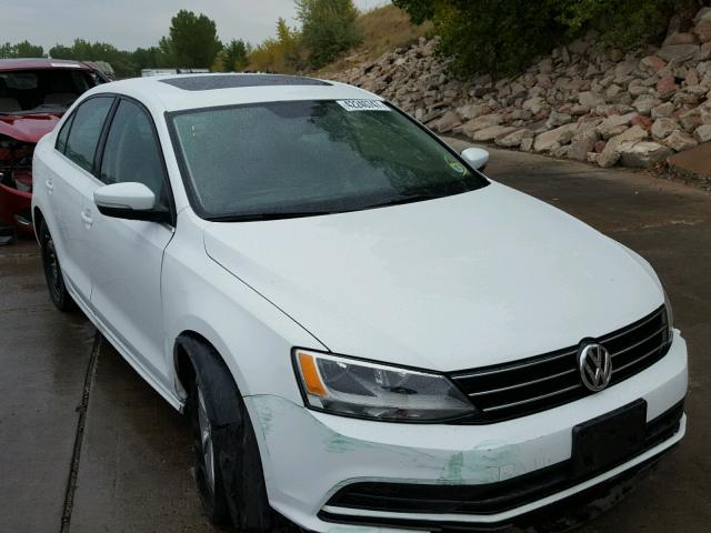 3VWD17AJ2FM265455 - 2015 VOLKSWAGEN JETTA SE WHITE photo 1