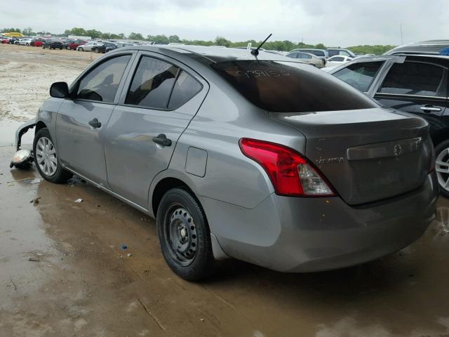 3N1CN7AP0CL876290 - 2012 NISSAN VERSA GRAY photo 3