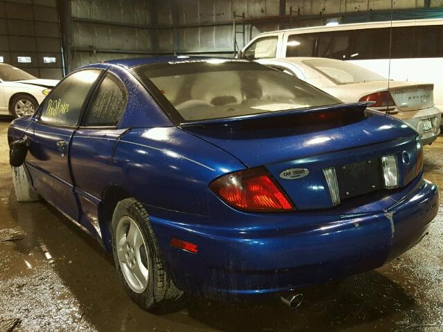 3G2JB12F65S167229 - 2005 PONTIAC SUNFIRE BLUE photo 3