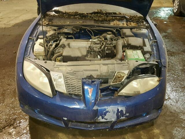 3G2JB12F65S167229 - 2005 PONTIAC SUNFIRE BLUE photo 7