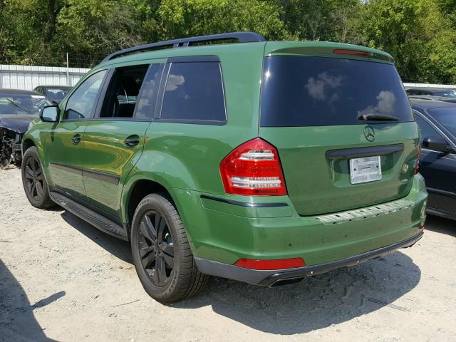 4JGBF2FE2AA621219 - 2010 MERCEDES-BENZ GL 350 BLU GREEN photo 3