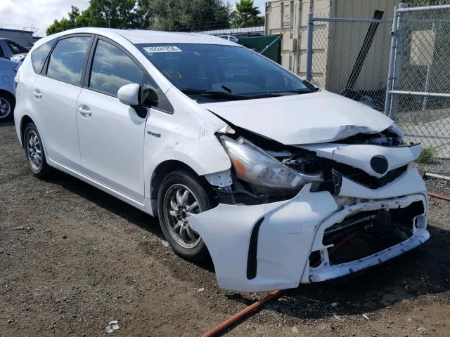 JTDZN3EU8FJ034826 - 2015 TOYOTA PRIUS V WHITE photo 1