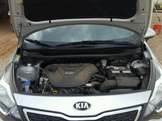 KNADN4A34E6396664 - 2014 KIA RIO EX SILVER photo 7