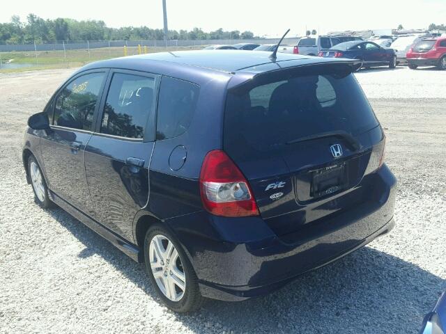 JHMGD38618S032547 - 2008 HONDA FIT SPORT PURPLE photo 3