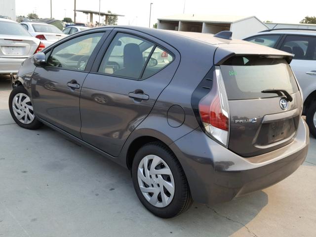 JTDKDTB30F1100432 - 2015 TOYOTA PRIUS C GRAY photo 3