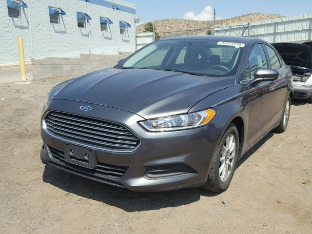 3FA6P0G74GR328286 - 2016 FORD FUSION S CHARCOAL photo 2