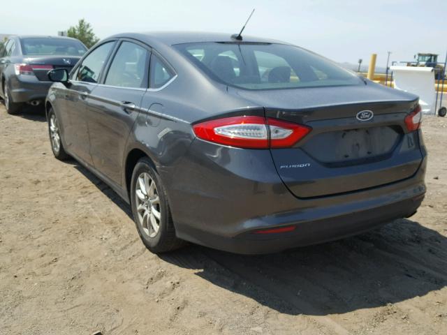 3FA6P0G74GR328286 - 2016 FORD FUSION S CHARCOAL photo 3