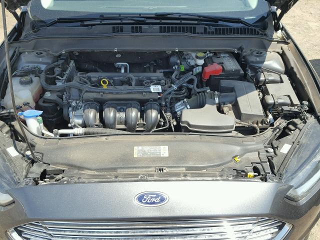 3FA6P0G74GR328286 - 2016 FORD FUSION S CHARCOAL photo 7