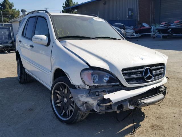 4JGAB54E42A333814 - 2002 MERCEDES-BENZ ML 320 WHITE photo 1