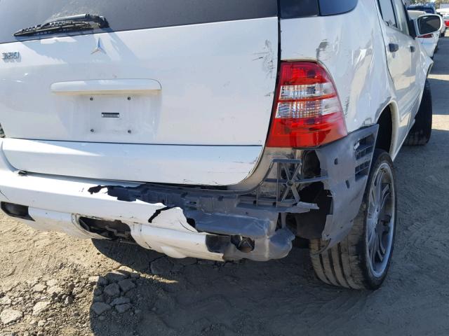 4JGAB54E42A333814 - 2002 MERCEDES-BENZ ML 320 WHITE photo 9