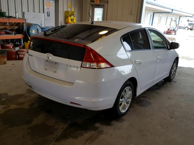 JHMZE2H71AS020574 - 2010 HONDA INSIGHT EX WHITE photo 4