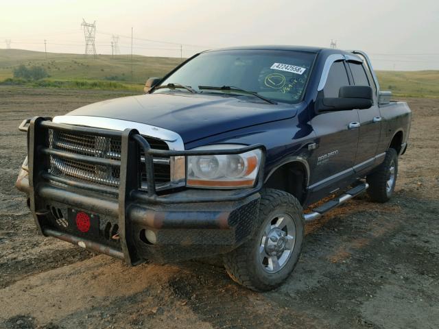 1D7KS28D16J136152 - 2006 DODGE RAM 2500 S ლურჯი ფოტო 2