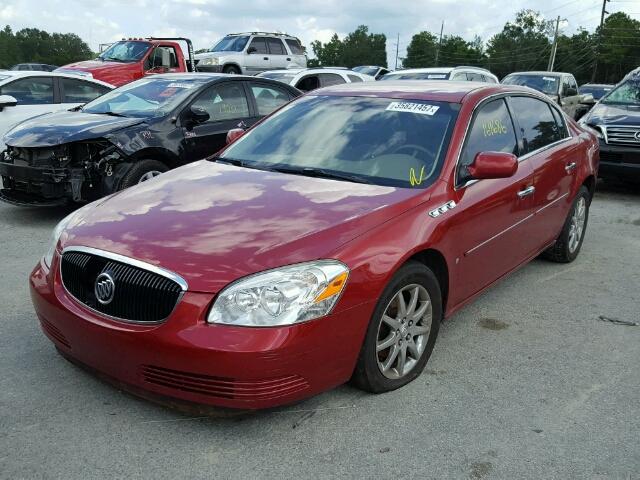 1G4HD57286U205011 - 2006 BUICK LUCERNE CX RED photo 2