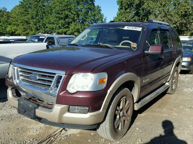 1FMEU74E86UA13715 - 2006 FORD EXPLORER E MAROON photo 2