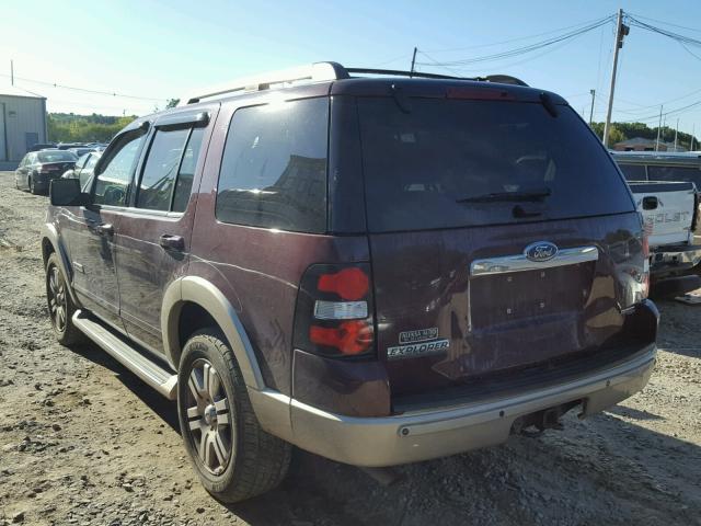 1FMEU74E86UA13715 - 2006 FORD EXPLORER E MAROON photo 3