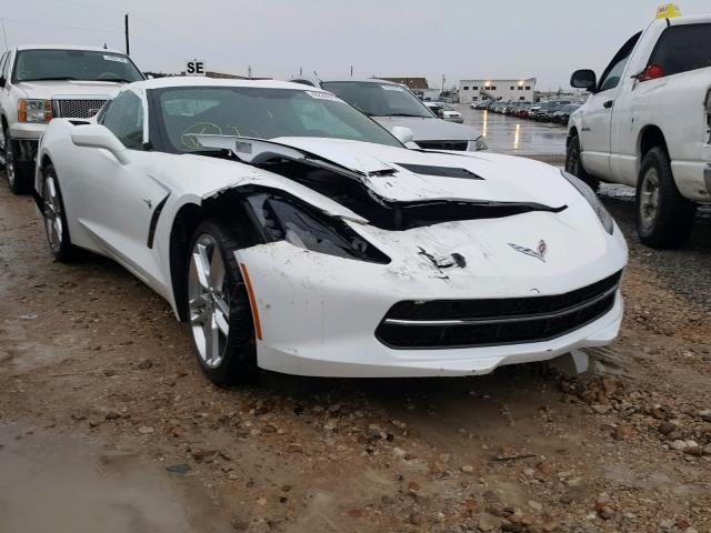 1G1YB2D76J5101427 - 2018 CHEVROLET CORVETTE S WHITE photo 1