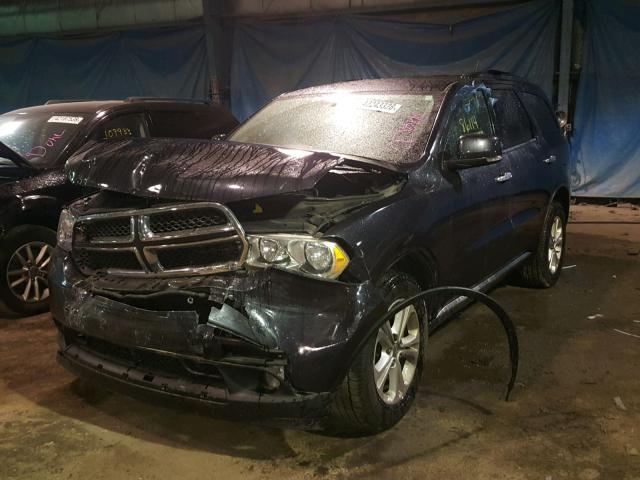 1C4RDJDG2DC509391 - 2013 DODGE DURANGO CR BLUE photo 2