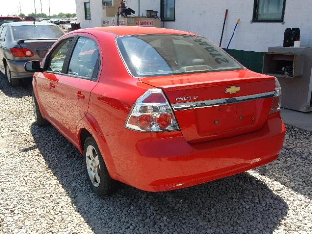 KL1TD5DE9BB135643 - 2011 CHEVROLET AVEO LS RED photo 3