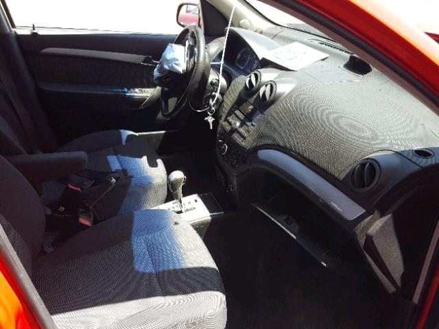 KL1TD5DE9BB135643 - 2011 CHEVROLET AVEO LS RED photo 5