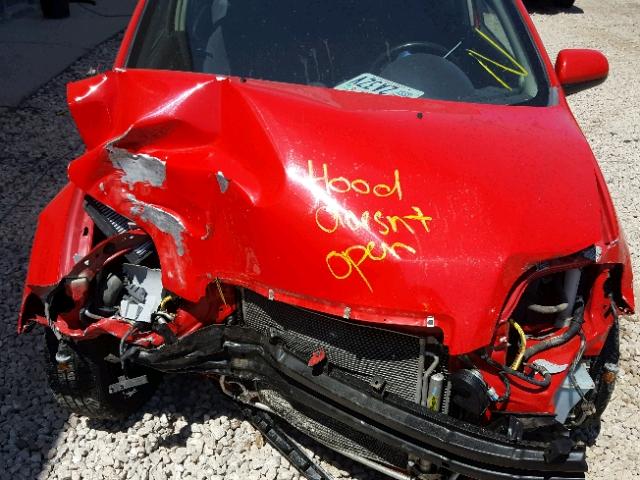 KL1TD5DE9BB135643 - 2011 CHEVROLET AVEO LS RED photo 7