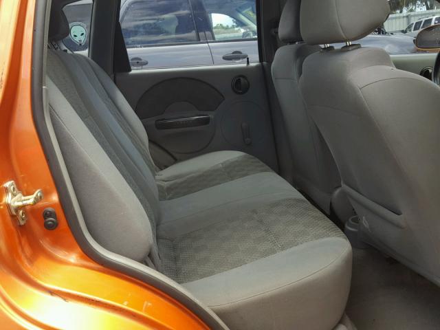 KL1TD62685B429699 - 2005 CHEVROLET AVEO BASE Қызғылт сары фото 6