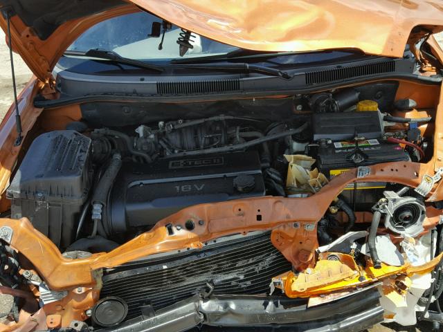 KL1TD62685B429699 - 2005 CHEVROLET AVEO BASE Қызғылт сары фото 7