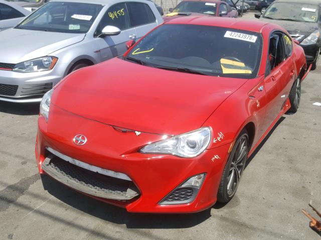 JF1ZNAA1XD2717818 - 2013 TOYOTA SCION FR-S RED photo 2