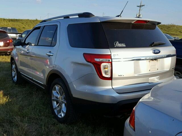 1FM5K7D83DGA87927 - 2013 FORD EXPLORER SILVER photo 3